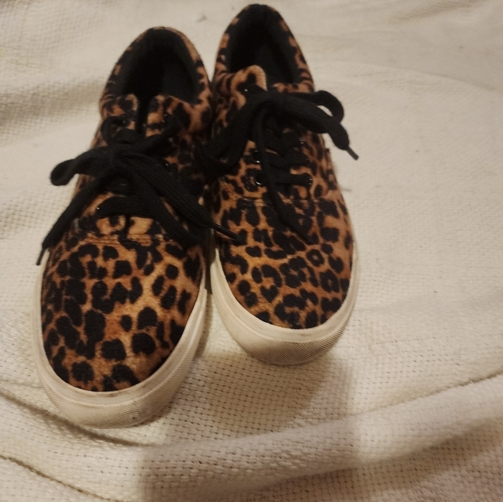 Polo Ralph Lauren leopard canvas sneakers 7 - Picture 3 of 11